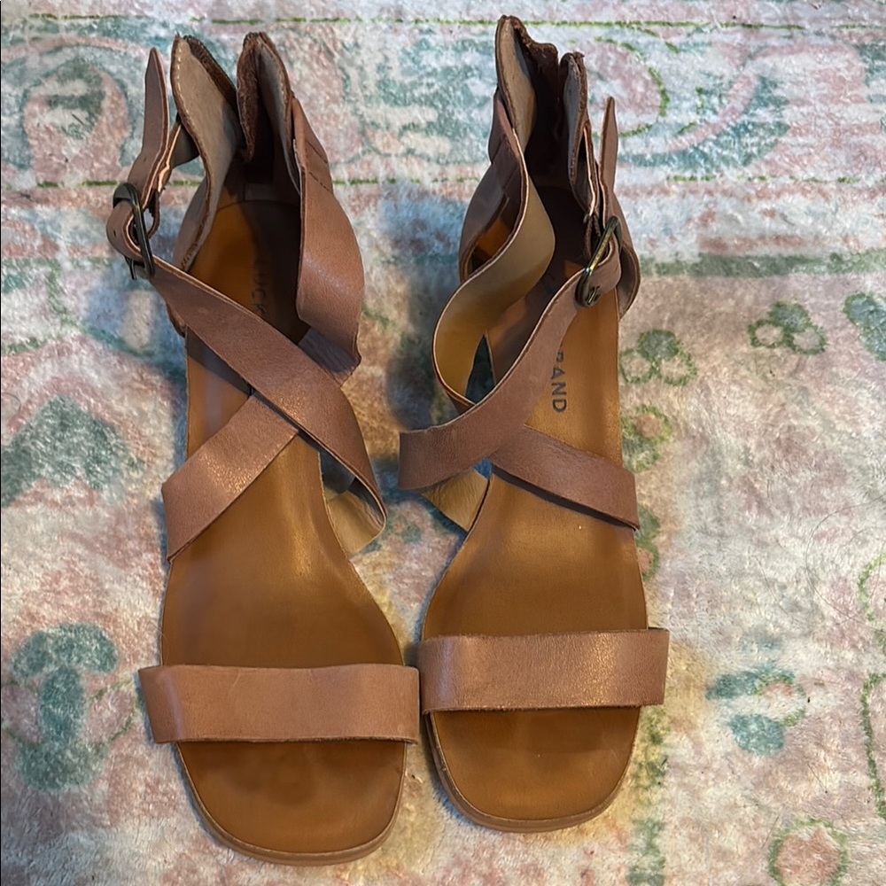 Lucky Brand Brown Leather Sandals
